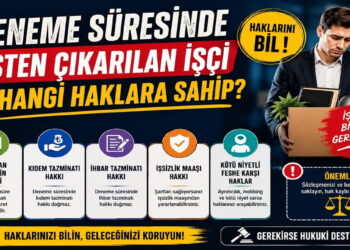 Deneme süresinde işten çıkarılan işçi, çalıştığı günlerin ücretini ve sigorta hakkını kaybetmez.