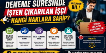 Deneme süresinde işten çıkarılan işçi, çalıştığı günlerin ücretini ve sigorta hakkını kaybetmez.