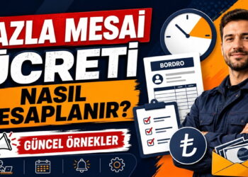 Fazla mesai ücretinin saatlik maaş ve çalışma süresine göre hesaplanmasını anlatan görsel