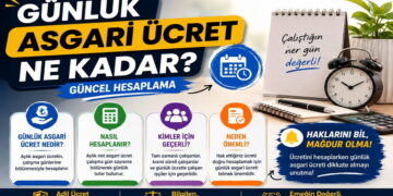 2026 günlük asgari ücret tutarı ve güncel hesaplama detaylarını anlatan görsel